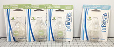Dr. Brown's Natural Flow Standard Silicone Nipples Lot of 3 Y-Cut, 1 Level Four.