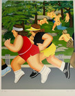 BERYL COOK  "Women Running" Large Original Serigraph  XV/XXVII signed/titled/AP — photo 2