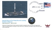 2020 SpaceX Starlink L6 First Stage Booster Landing Cape Canaveral 22 April