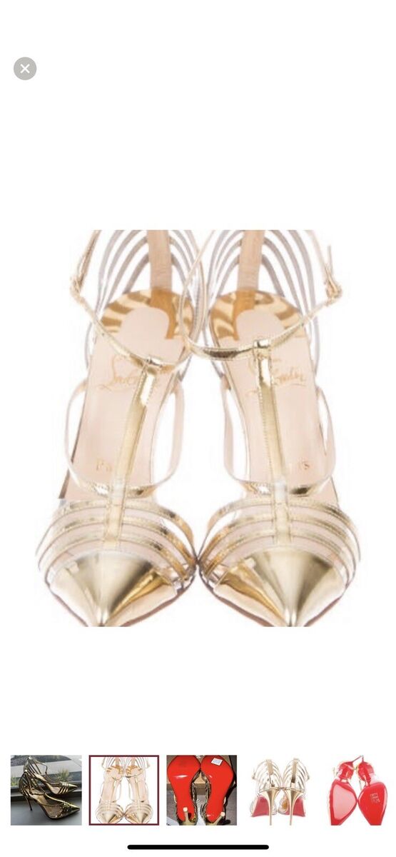 Christian Louboutin gold T strap heels | eBay Christian Louboutin gold T strap heels | eBay