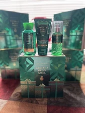 Bath & Body Works Vanilla Bean Noel Body Cream, Wash & Mist Travel Gift Set