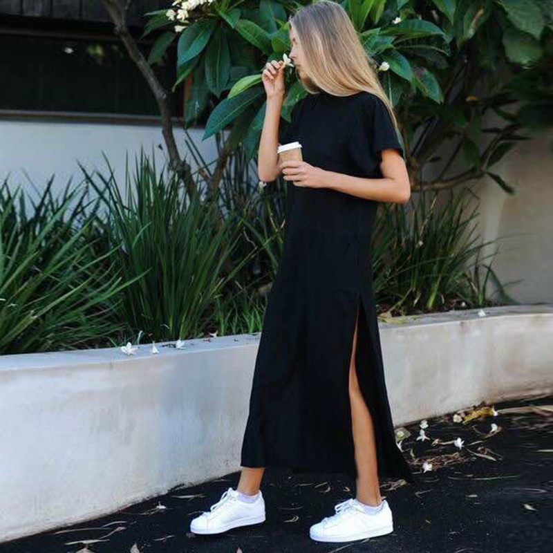 t shirt dress with split