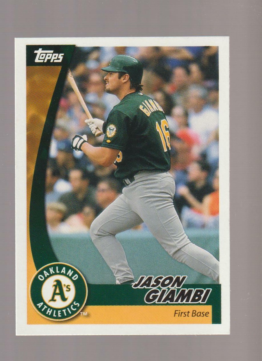 2002 Topps Post #10 Jason Giambi card, Oakland Athletics | eBay