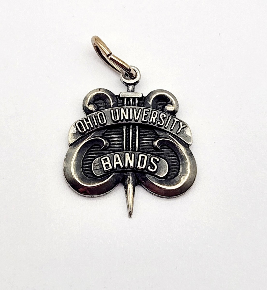 Ohio State Charm Antiqued Sterling Silver Ohio State Charm Antiqued Sterling Silver