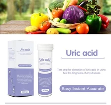 MERYDl-30pcs Uric acid Test Strips Gout Self Test Home Urine Analysis Rapid test