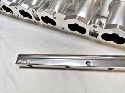 RB26 Intake Manifold 90MM Throttle Body Fuel Rail Tig welded skyline RB26DETT - Picture 5 of 9