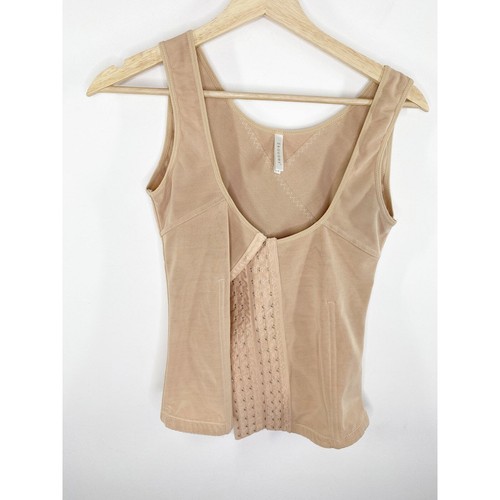 Ekouaer Nude Hook & Loop Stretch Corset Shapewear Top Women's Size 14