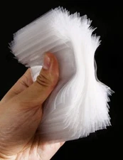 1000 Pieces - 2''x3'' Clear Poly Zipseal Storage Bags 2 Mil Reclosable Bags New