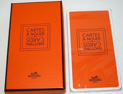 Hermes Scarf Accessory Knotting Cards Tying How To Sealed