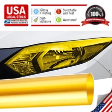 Golden Yellow Headlight Protection Film Tint Tail light Fog Side Marker Vinyl