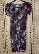 Slim Fabulous Ultimate Slimmimg Technology Dress Size XS Snake Print Stretchy