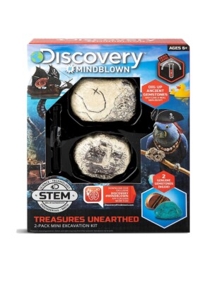 NEW Discovery #Mindblown Pirate 'Treasures Unearthed' 2 Pack Excavation Kit STEM