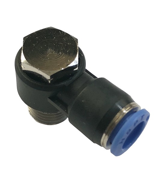 Pneumatic female banjo push in One Touch Fitting 1/4 ODx1/4 NPT 5 pcs