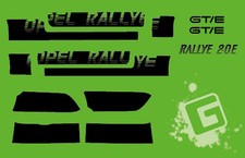Aufkleber Opel Kadett C Rallye Dekor 2,0 E 1,6 S 14-teilig schwarz Reproduktion