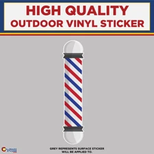 Barber Pole,  High Quality Vinyl Stickers