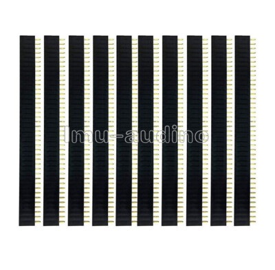 10PCS 2.54mm 40pin Single Row Straight Female Pin Header Strip PBC