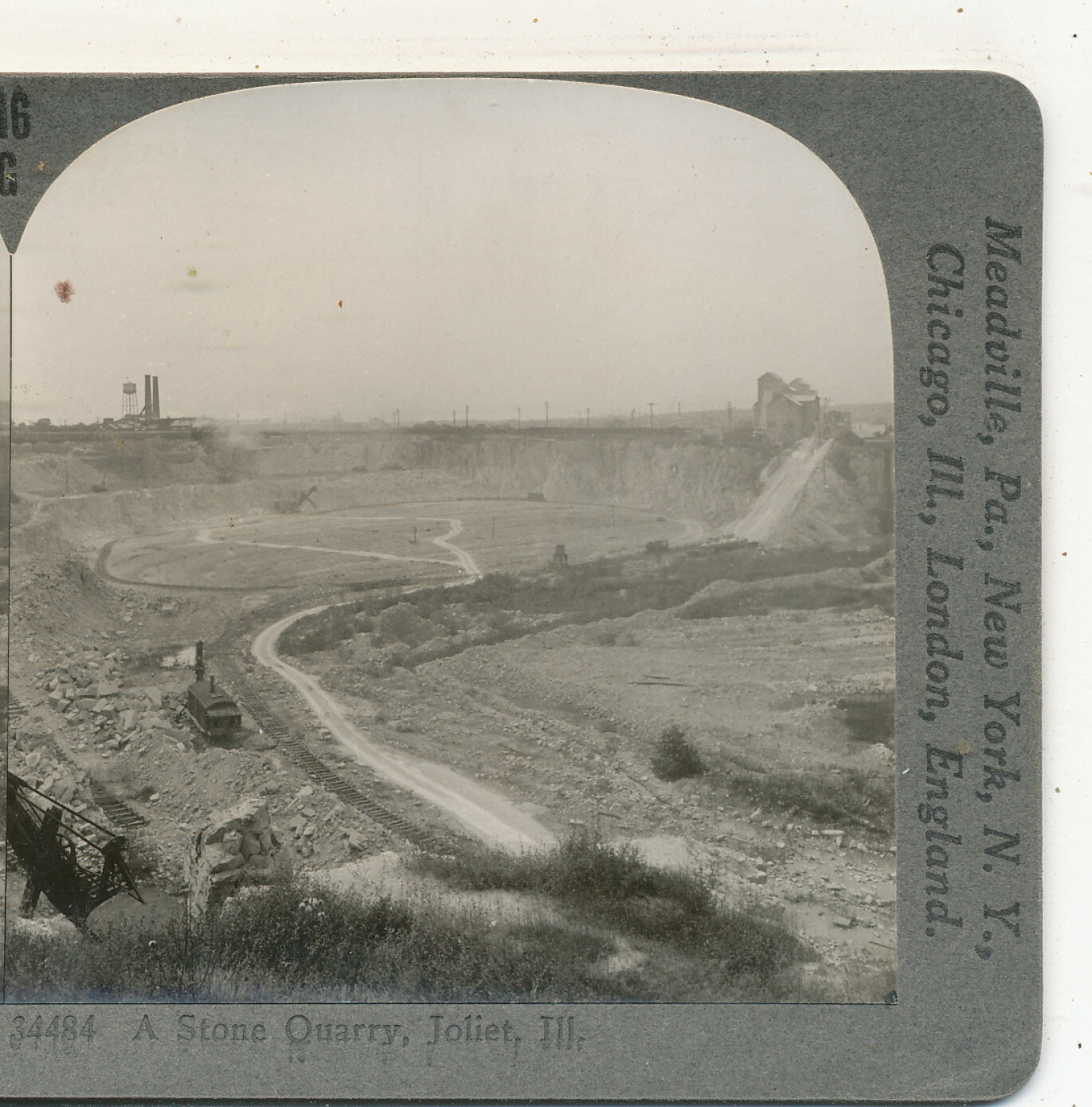 Steam Shovels Stone Quarry Joliet IL Keystone Geography Series