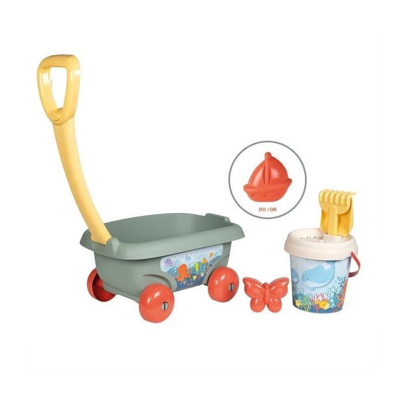 Chariot de plage garni SMOBY Life pour partager des moments de complicite en famille