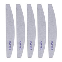 Nagelfeile 5 StüCk 100/180 FüR GelnäGel Doppelseitige Feilen FüR NäGel Nage...