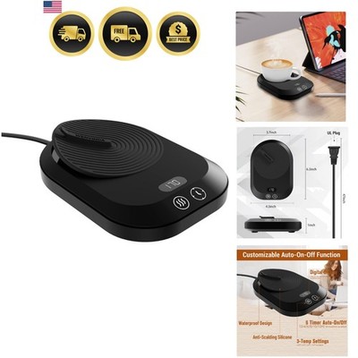 Coffee Mug Warmer for Desk, Electric Coffee Cup Warmer with 3-Temp Settings, ...