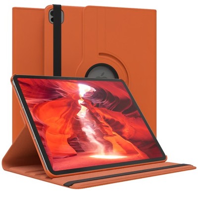 Schutzhülle für Apple iPad Pro 13 (2024) 360° Grad Tablet Case Kunstleder Orange