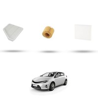 Hoffcar Wartungsset - 3 Filter FüR Toyota Auris II (E180) 1.4 D-4D 66KW Ab 20