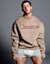 GLOSSY PHOTO PICTURE 4x6 Nick Jonas Posing With White Boxers