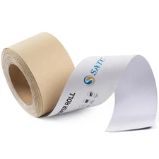 240 Grit PSA Longboard Sandpaper 20 Yard Long Continuous Roll, 2-3/4" Wide Self 