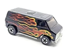 L🔥🔥K  ⭐ HOT WHEELS⭐BLACKWALL ⭐1975⭐FLYING COLORS ⭐ BLACK FLAME SUPER VAN