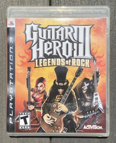 Guitar Hero III 3: Legends Of Rock PS3 (Playstation 3, PS3) Tested & Booklet