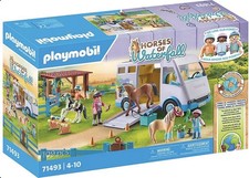 PLAYMOBIL Horses of Waterfall 71493 Scuola di Equitazione Mobile, Equitazione Cavalli Maneggio