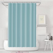 Plastic Shower Curtain Liner PEVA Bath 71"W x 71"L Pack of 1 Pale Blue
