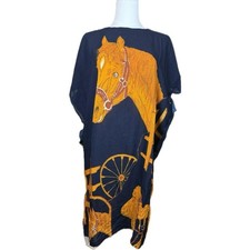 American-vintage Women's Blue and Orange Dress