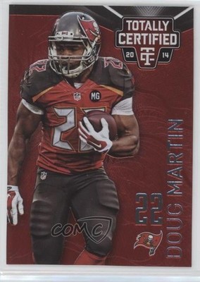 2014 Panini Totally Certified Platinum Red 74/100 Doug Martin #88 e5r
