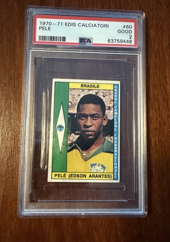 1970-71 Panini Calciatori - Brazil - Pele PSA 2