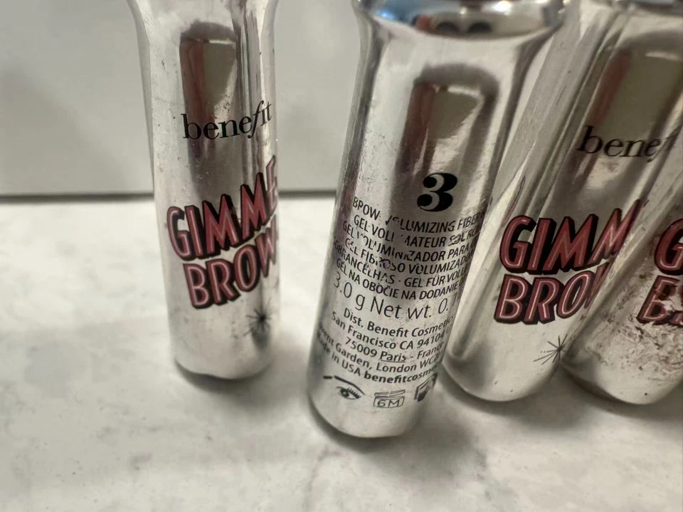 5 BENEFIT GIMME BROW + Volumizing Fiber Gel - Shade #3 0.1oz /3g each UNBOX - Image 3 of 4