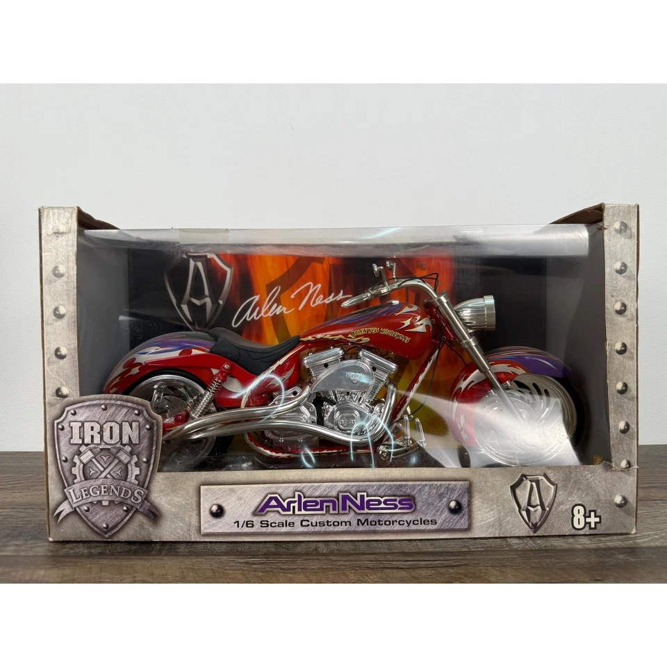 Arlen Ness Iron Legends Escala 1:6 Personalizado Moto Diecast Chopper Bicicleta Modelo Foto 4 de 4
