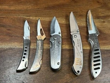 Some Vintage Frost Cutlery Stainless Pocket Knife Piggly Wiggly (Lot of 5)