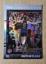 2025 Panini Chronicled Caitlin Clark WNBA #24 Silver Holo Foil Indiana Fever ROY