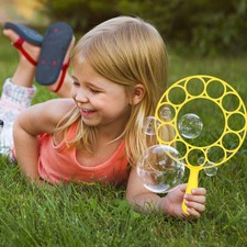Kids Bubble Maker Kit with Durable ABS Bubble Wands Assorted Color Outdoor Toy