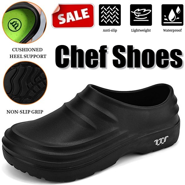 Clogs Chef Shoes for Unisex Wateriproof Non-Slip Oil Resistant Kitchen Work Shoe-image
