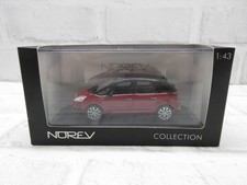 Miniature car 1/43 Norev Citroen C4 Picasso Red x Black Model Car