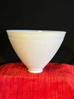 Vintage Corning Milk Glass  Waffle Lamp Shade 82012   8" dia.  2 1/4" Fitter