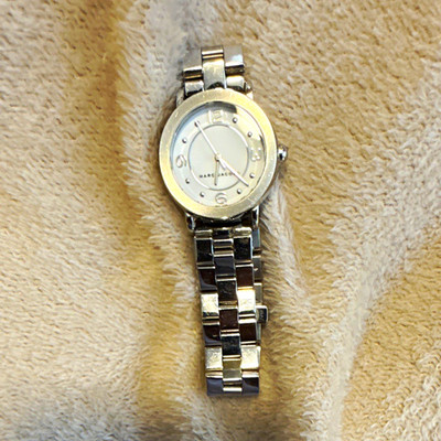 Marc Jacobs Women's Quartz Analog Silver Stainless Bracelet Watch White Dial