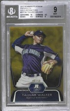 2012 Bowman Platinum Prospects Gold Refractor 49/50 Taijuan Walker BGS 9 2l4