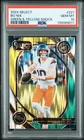 2024 Panini Select Club Level Bo Nix #221 Green & Yellow Shock Prizm (RC) PSA 10