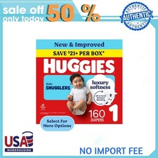 Huggies Little Snugglers Fragrance Free Baby Diapers, Size 1 8-14 lbs 