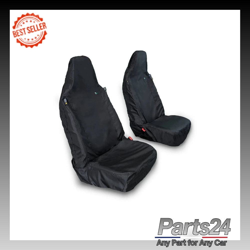 Universal Black  Airbag Compatible Single Front Van Seat Cover Town and Country