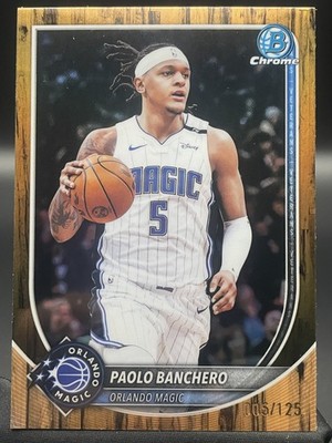 JERSEY NUMBER MATCH 2025-26 Topps Bowman Chrome Paolo Banchero Floor 005/125 #