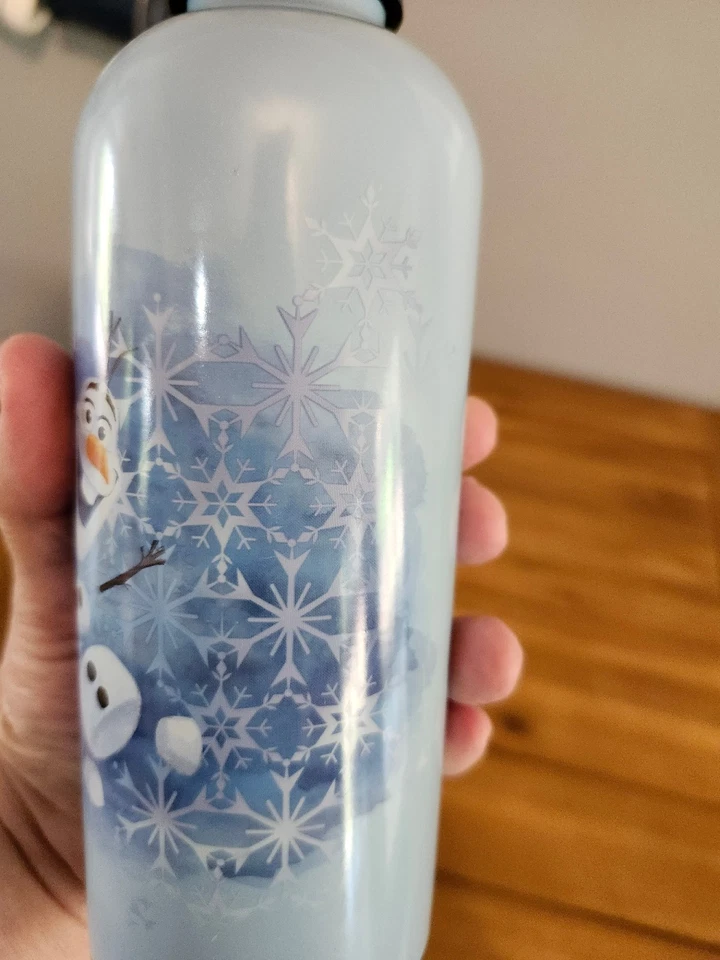Williams Sonoma Disney Frozen 2 Olaf 17oz Stainless Steel Water Bottle with cap - Image 3 of 4
